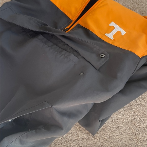 Orange and Gray Tennessee Quarter Zip Windbreaker - Picture 3 of 3